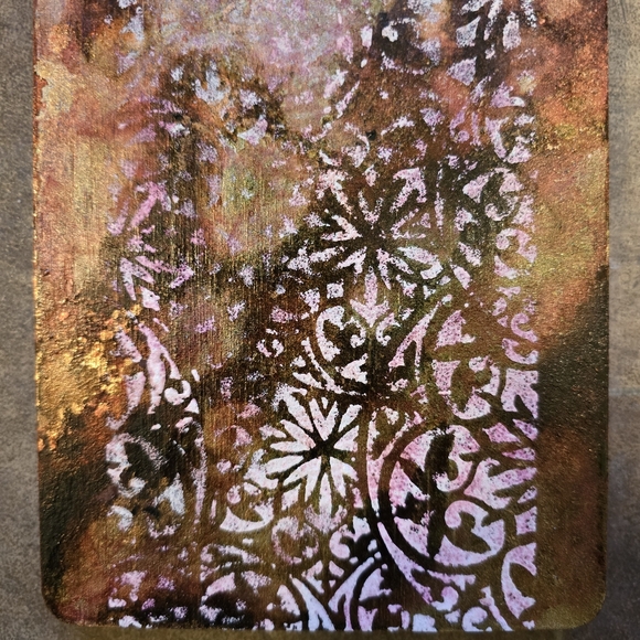 HANDCRAFTED Upcycled Wood Paddle HANDPAINTED Wall Art Decor Handmade Artwork - Picture 4 of 15